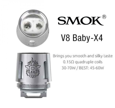 Smok V8 Baby Coil X4