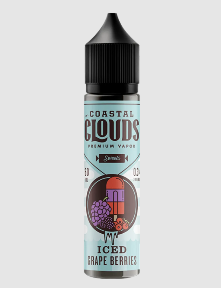 Coastal Clouds Iced Grape Berries 3mg 60ml