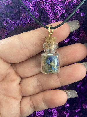 Psychic Abilities Spell Bottle Necklace