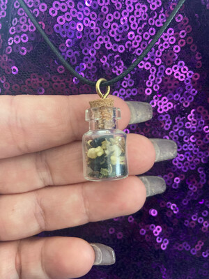 Protection Spell Bottle Necklace