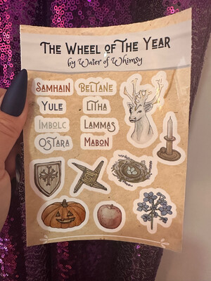 The Wheel of The Year Sticker Sheet