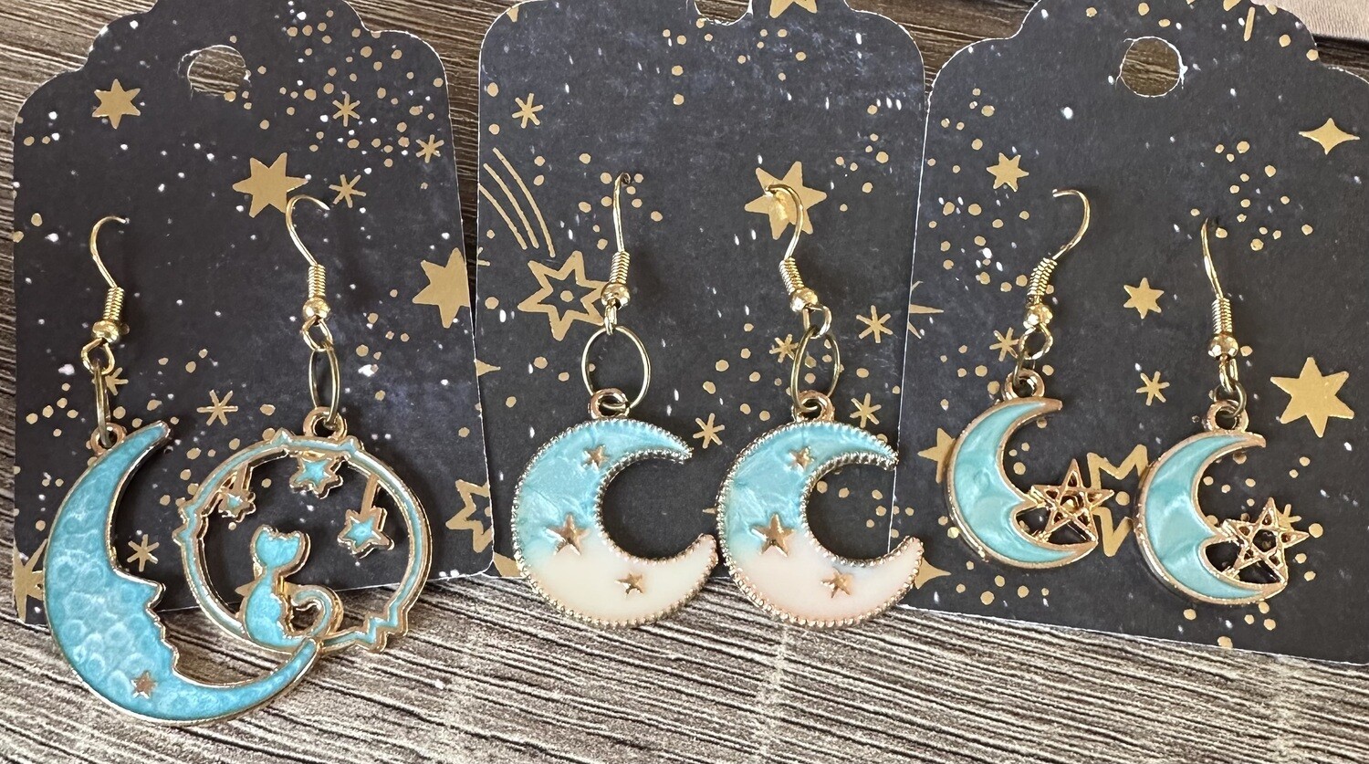 Gold Moon Earrings