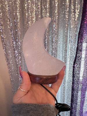 White Himalayan Moon Salt Lamp