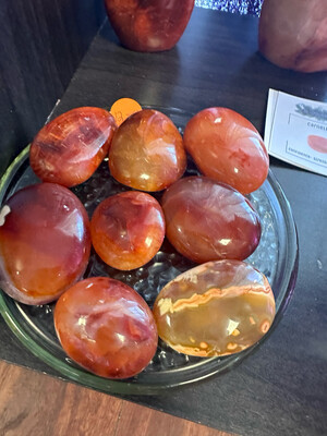 Carnelian Palm Stones