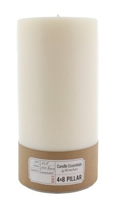 Ivory Candle Made from Paraffin 4 x 8 inches Ivory Candle Made from Paraffin 4 x 8 inches