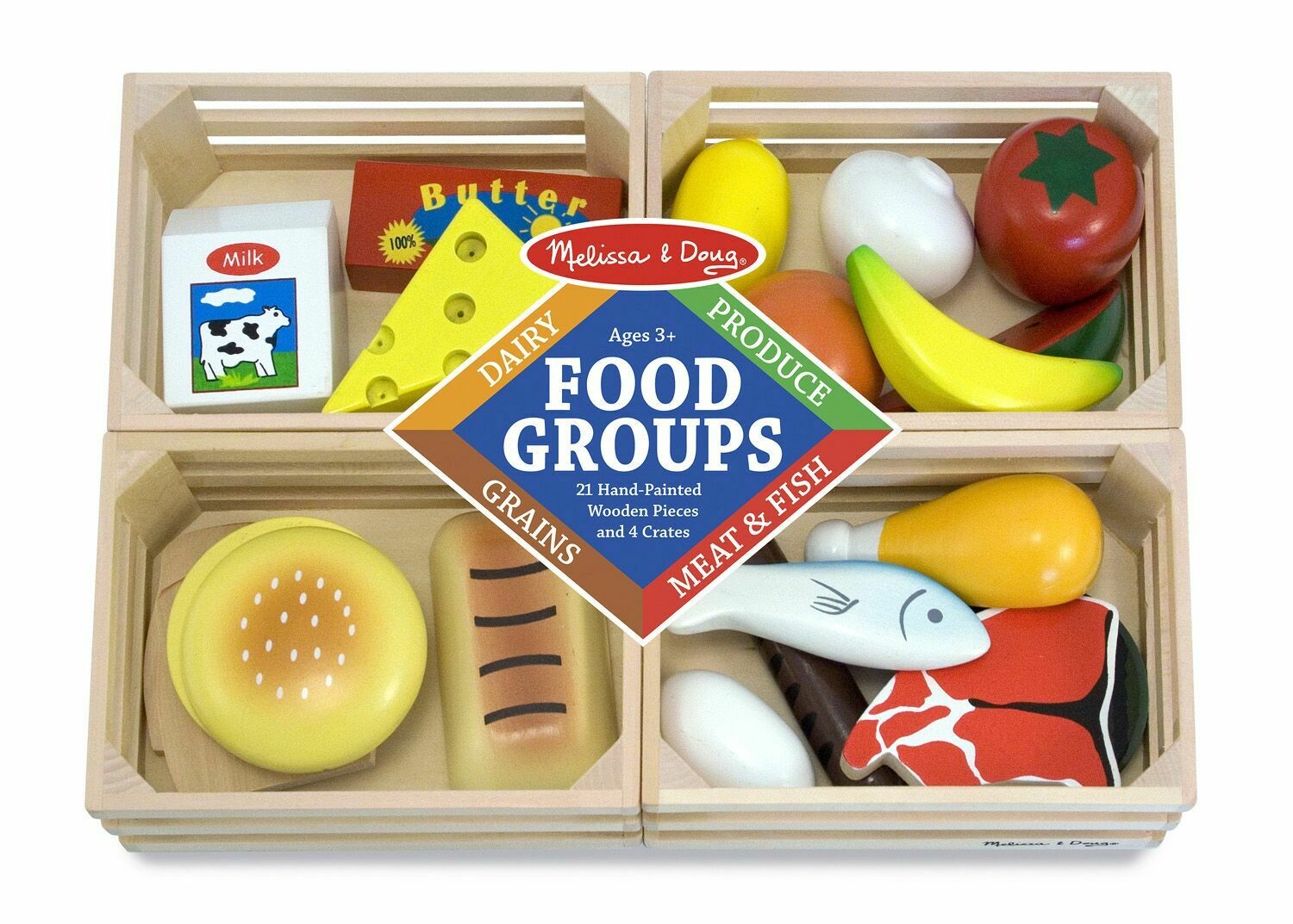 Melissa & Doug Food Groups 21 Pieces Melissa & Doug Food Groups 21 Pieces