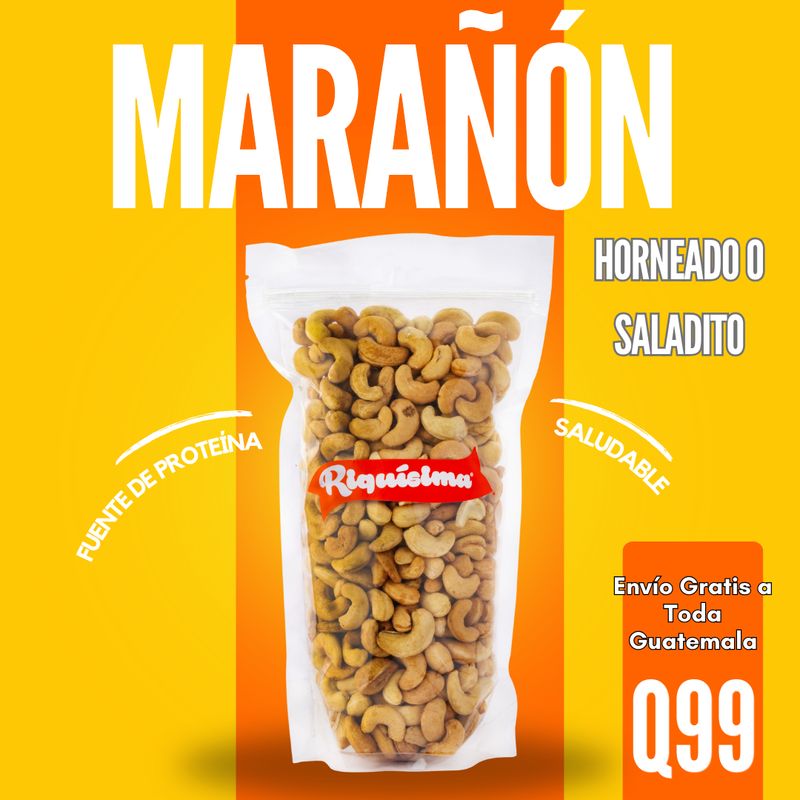 1 libra de marañón horneado o saladito