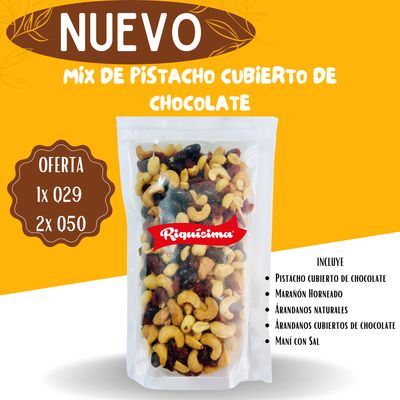 Mix de Pistacho cubierto de chocolate Mix de Pistacho cubierto de chocolate