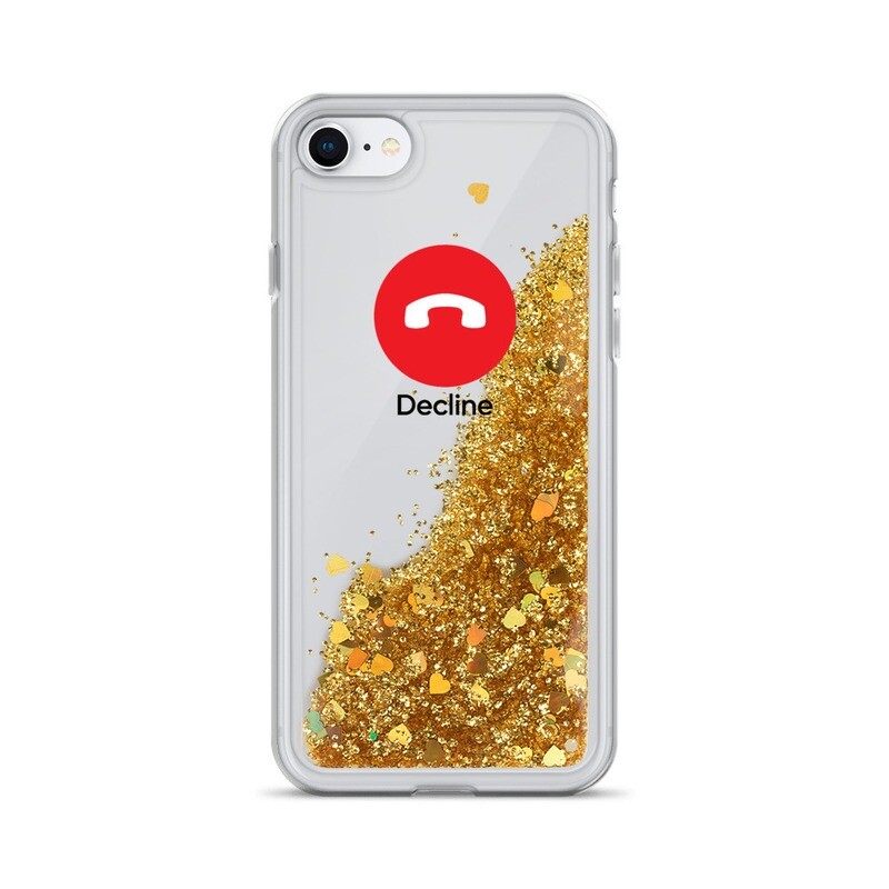Decline Liquid Glitter iPhone Case