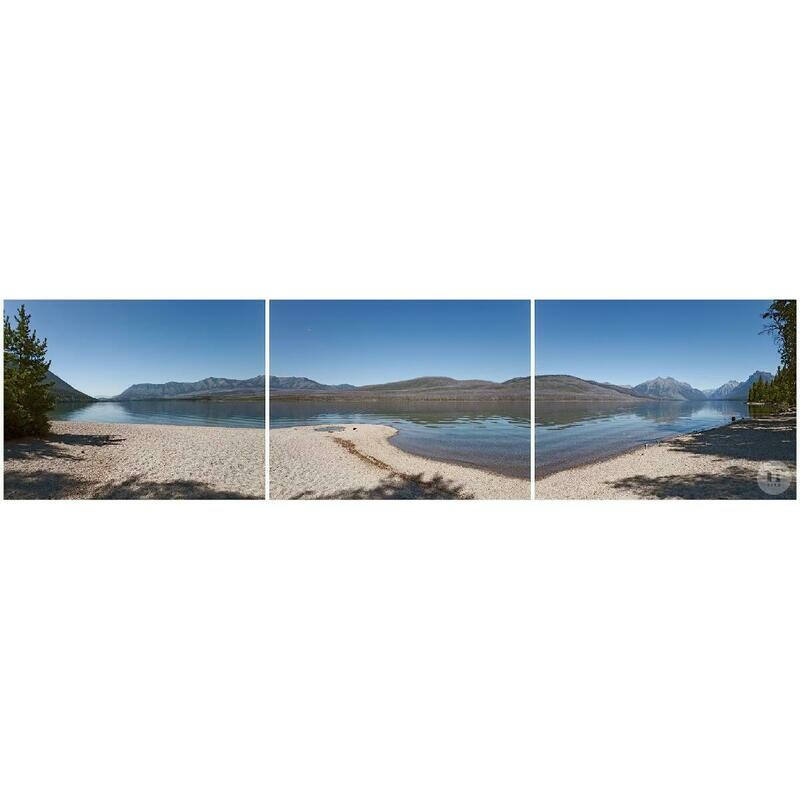 Lake McDonald - Glacier National Park (12" x 40" Triptych)