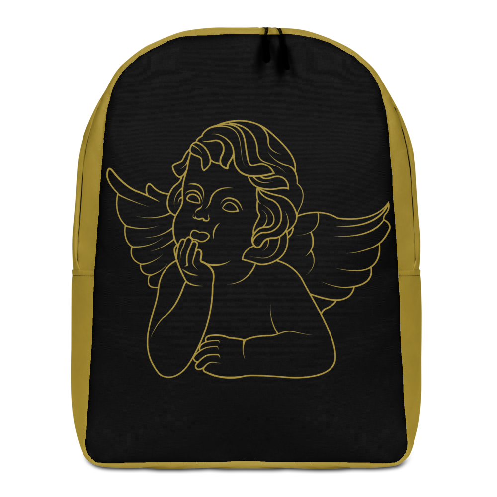 GRO$$ (BLACK) HEAVENLY PIECE Minimalist Backpack (BLACK/GOLD)