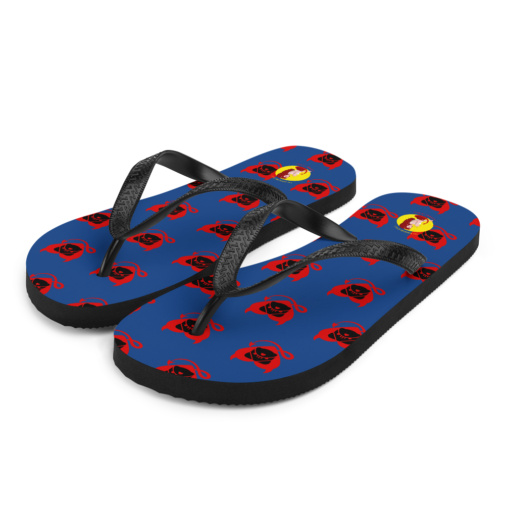 BULLYCRUSH/HANDSOME DEVIL Flip-Flops (BLUE), Size: S
