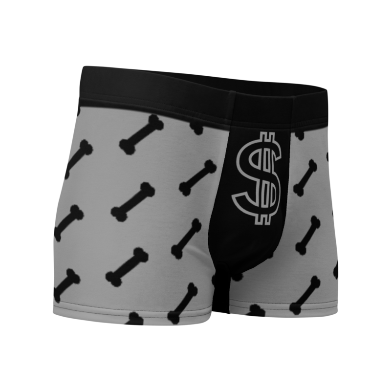 BLACK BONE/VARIOUS SMOKES/GRO$$ (BLACK) PREMIUM Boxer Briefs