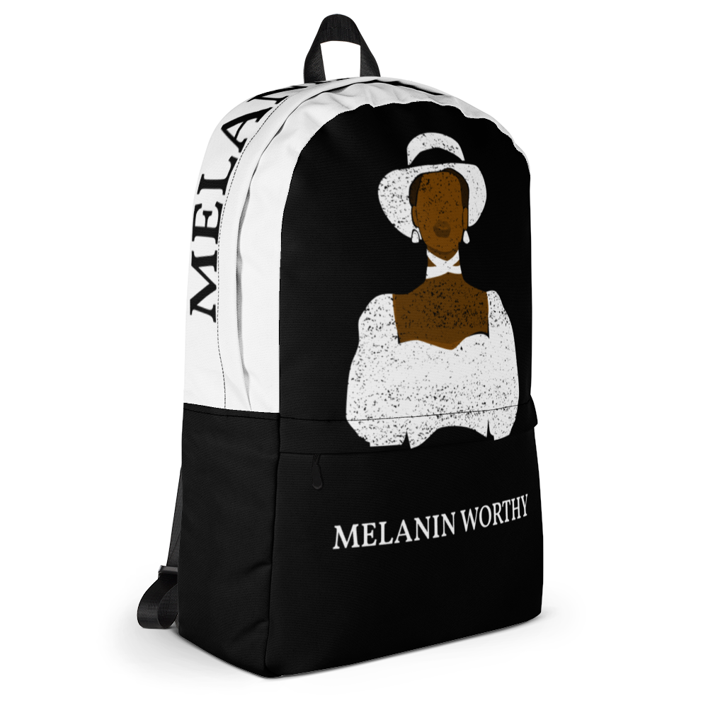 MELANIN WORTHY FIRST LADY (BLACK/WHITE) SISTER COMPANY Backpack