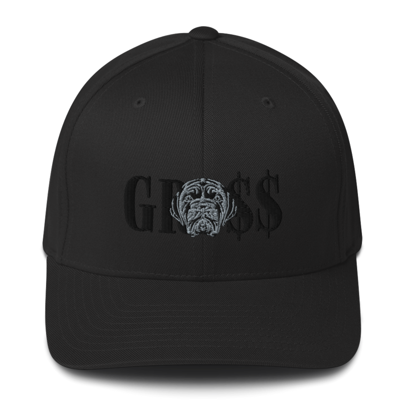LA LINEA NEGRA/GRO$$ (BLACK) Structured Twill Cap (BLACK)