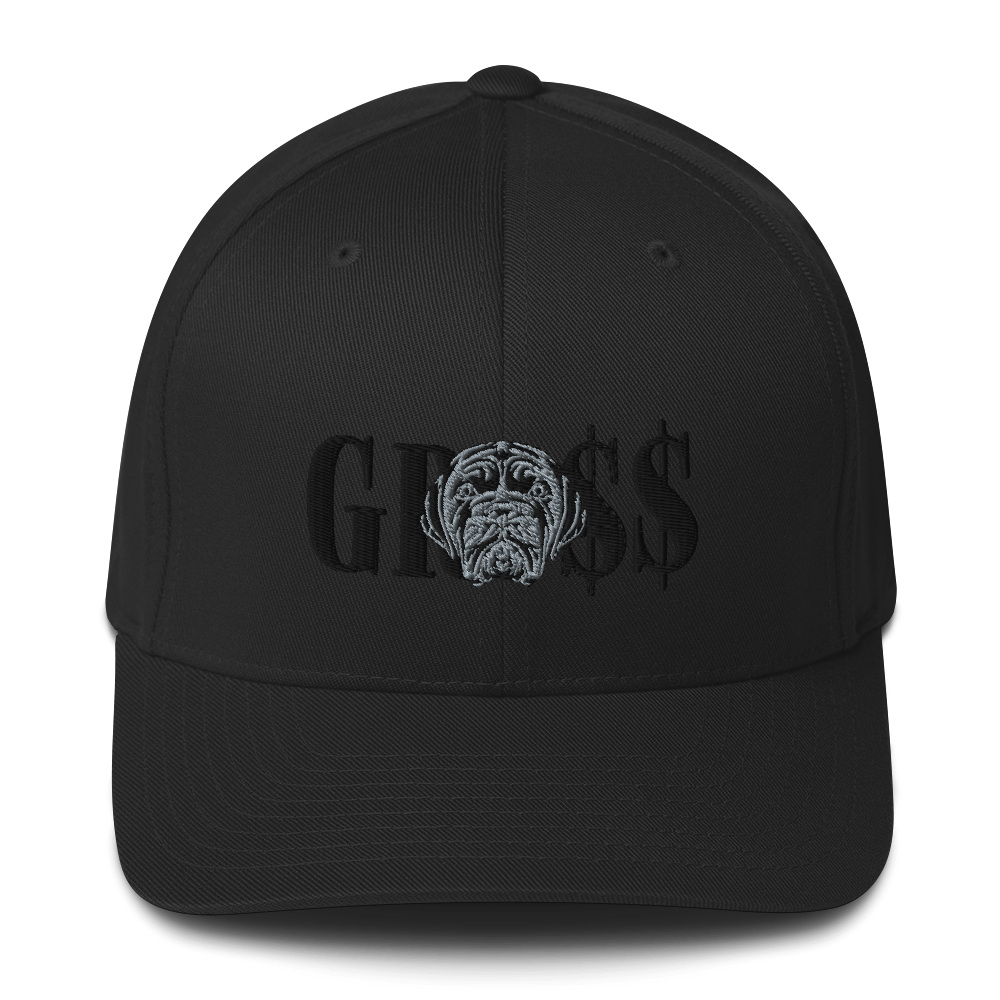 LA LINEA NEGRA/GRO$$ (BLACK) Structured Twill Cap (BLACK)