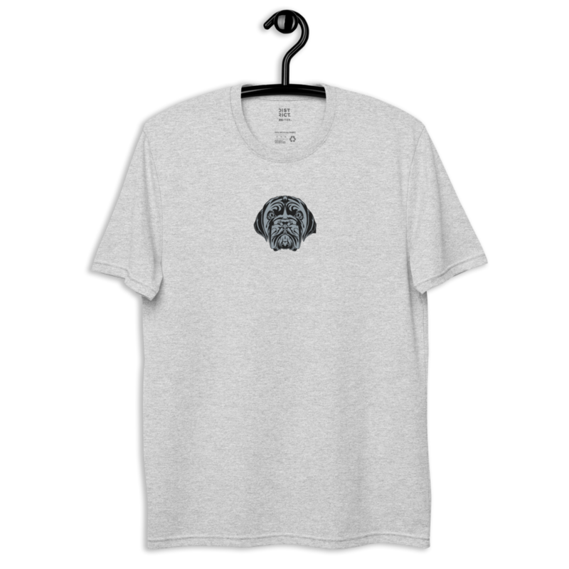 LA LINEA NEGRA (BLACK) Unisex recycled t-shirt (LIGHT HEATHER GREY)