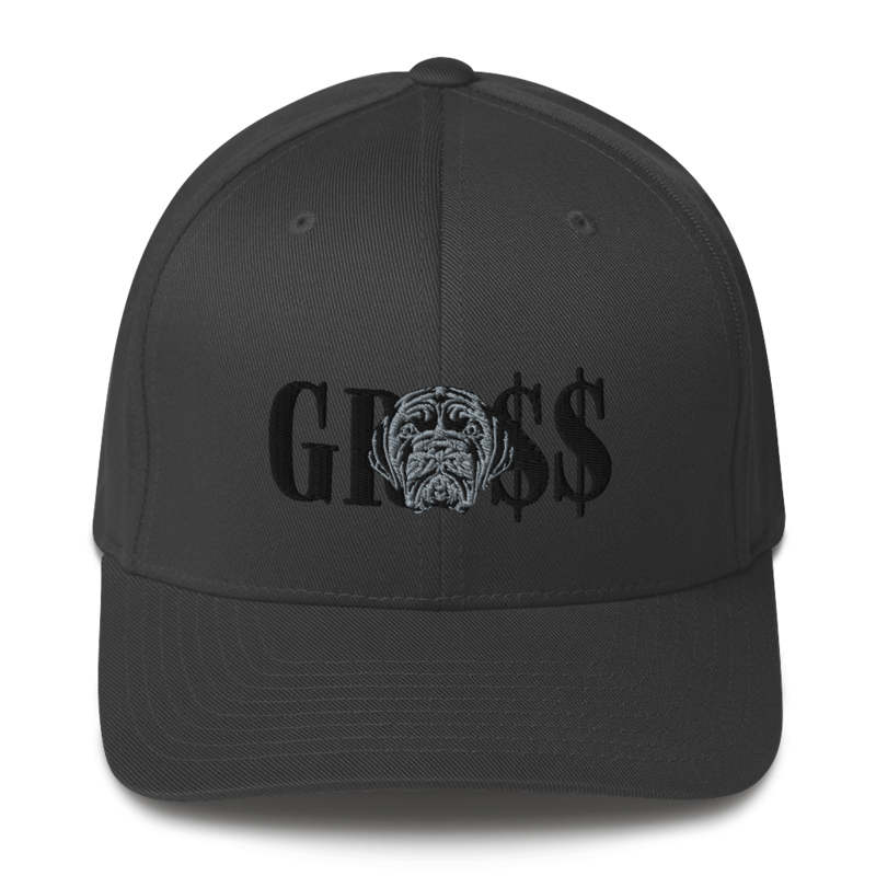 LA LINEA NEGRA/GRO$$ (BLACK) Structured Twill Cap (DARK GREY)
