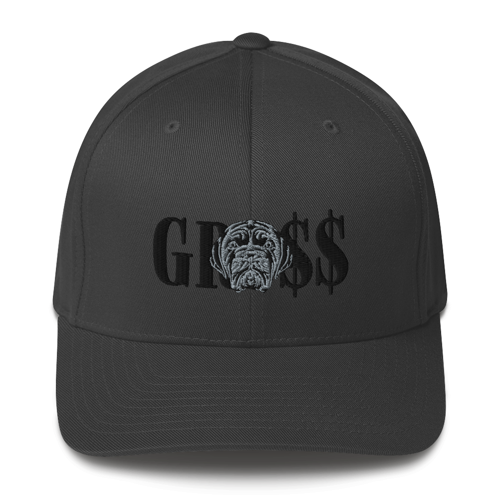 LA LINEA NEGRA/GRO$$ (BLACK) Structured Twill Cap (DARK GREY)