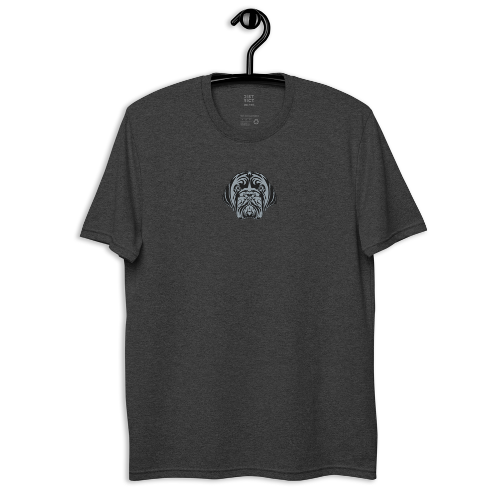 LA LINEA NEGRA (BLACK) Unisex recycled t-shirt (CHARCOAL HEATHER GREY)