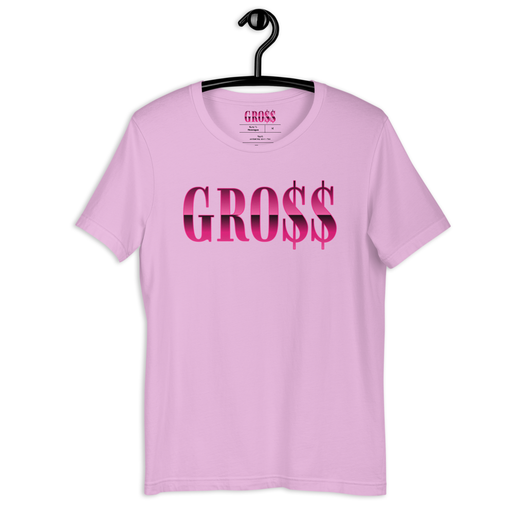 GRO$$ (PINK) Short-Sleeve Unisex T-Shirt (LILAC)