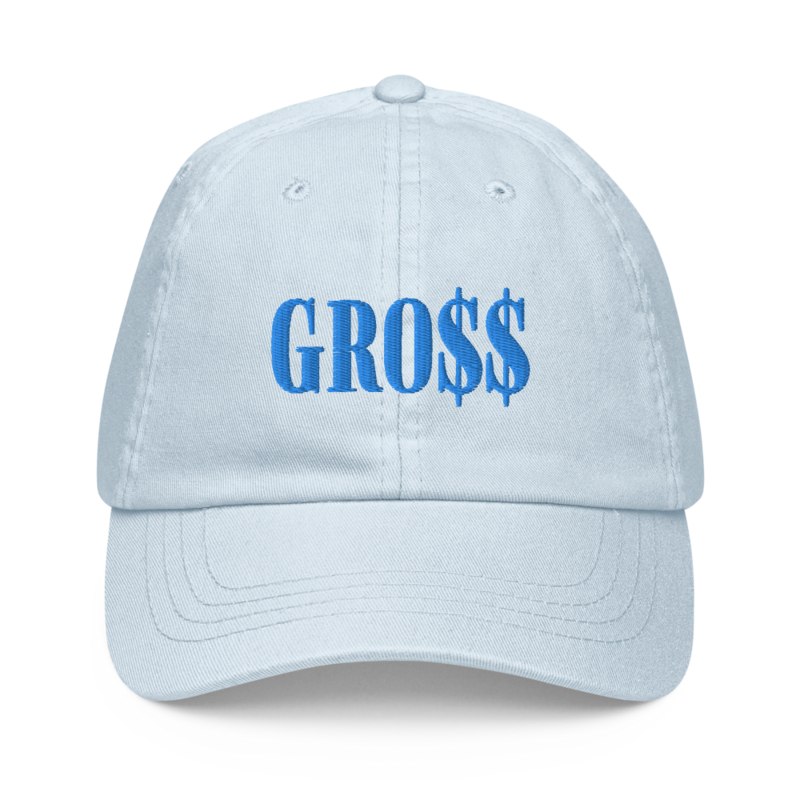 GRO$$ (BAE BLUE) Pastel baseball hat (PASTEL BLUE)