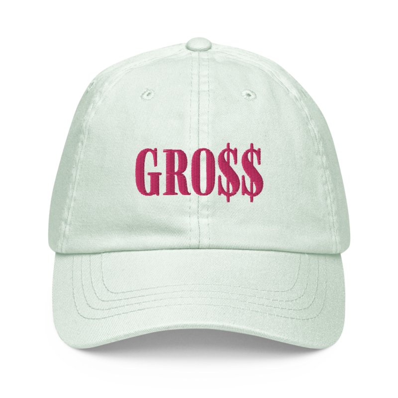 GRO$$ (PINK) Pastel baseball hat (PASTEL MINT)