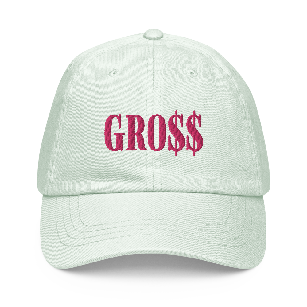 GRO$$ (PINK) Pastel baseball hat (PASTEL MINT)