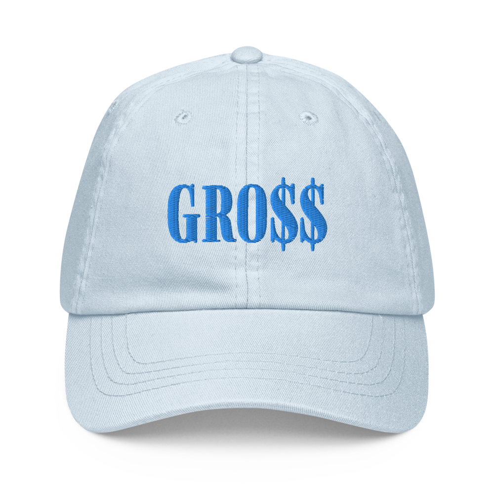 GRO$$ (BAE BLUE) Pastel baseball hat (PASTEL BLUE), Color: Pastel Blue