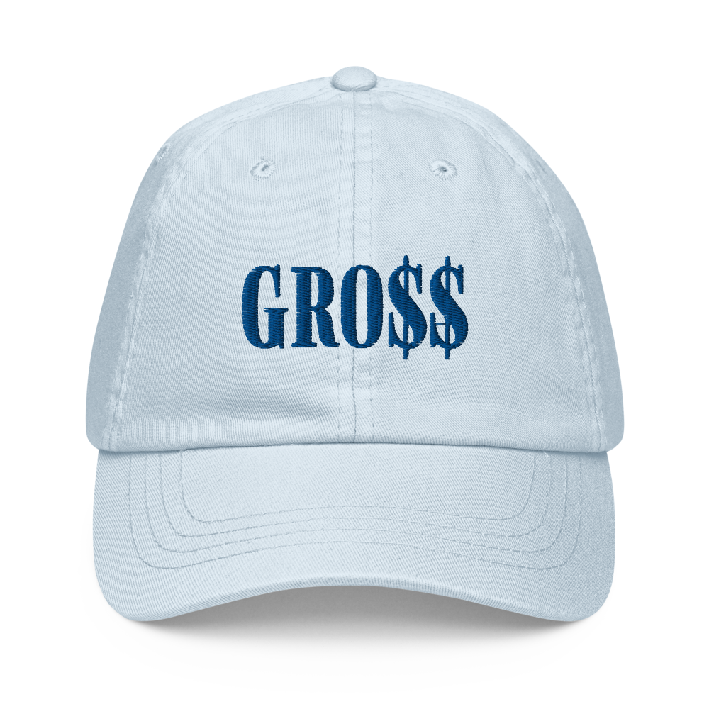 GRO$$ (ROYAL BLUE) Pastel baseball hat (PASTEL BLUE), Color: Pastel Blue