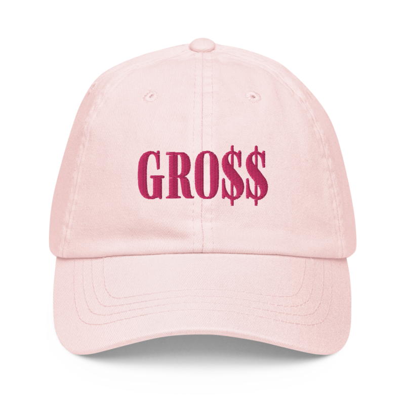 GRO$$ (PINK) Pastel baseball hat (PASTEL PINK)
