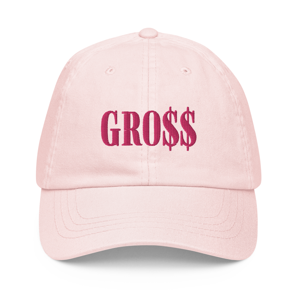 GRO$$ (PINK) Pastel baseball hat (PASTEL PINK)