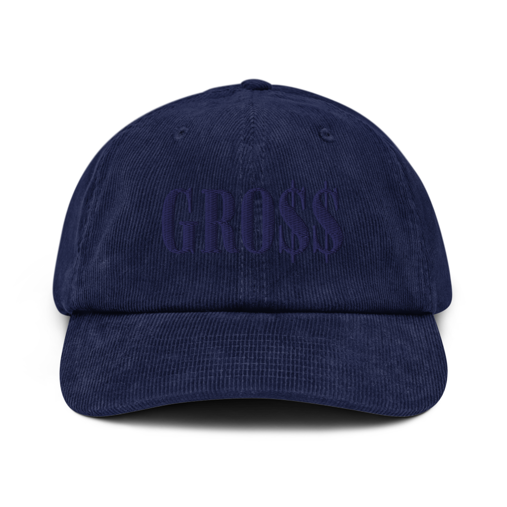 GRO$$ (NAVY BLUE) Corduroy hat (OXFORD NAVY BLUE)