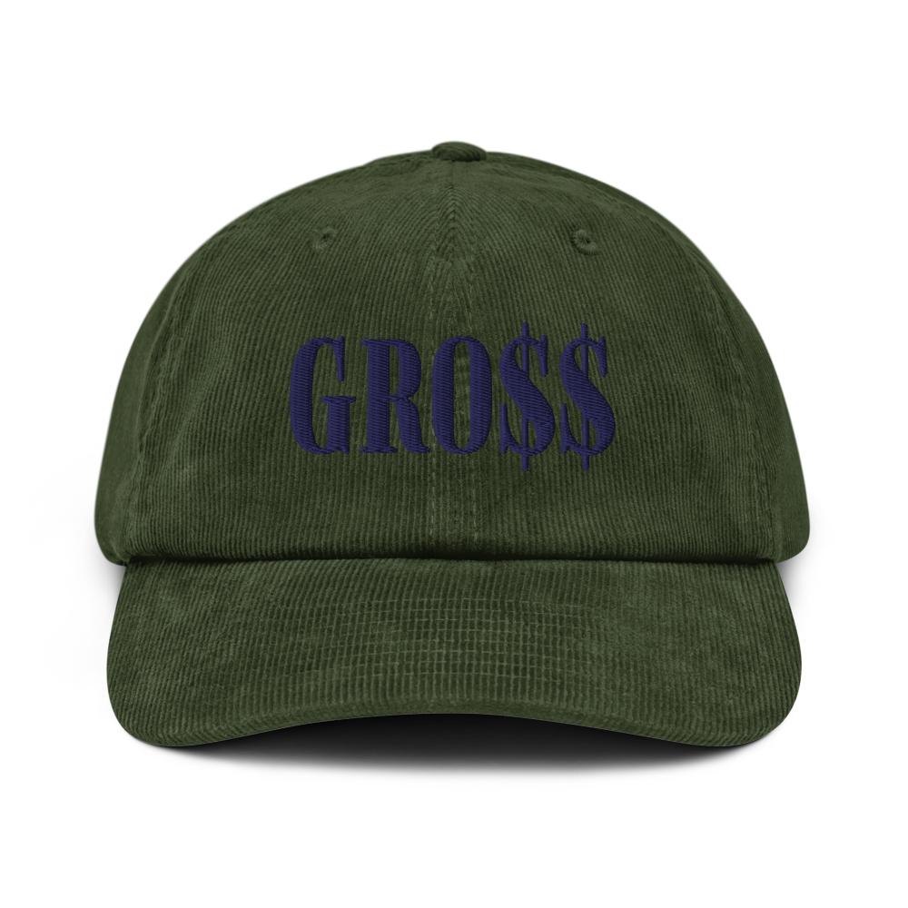GRO$$ (NAVY BLUE) Corduroy hat (DARK OLIVE GREEN)