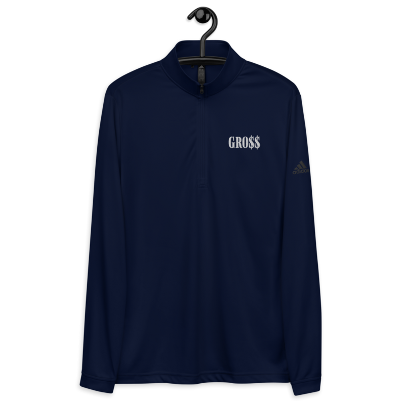 GRO$$ (WHITE) Quarter zip pullover (COLLEGIATE  NAVY BLUE)
