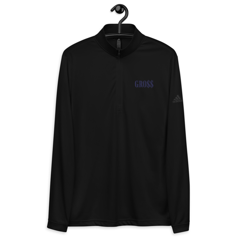 GRO$$ (NAVY BLUE) Quarter zip pullover (BLACK)
