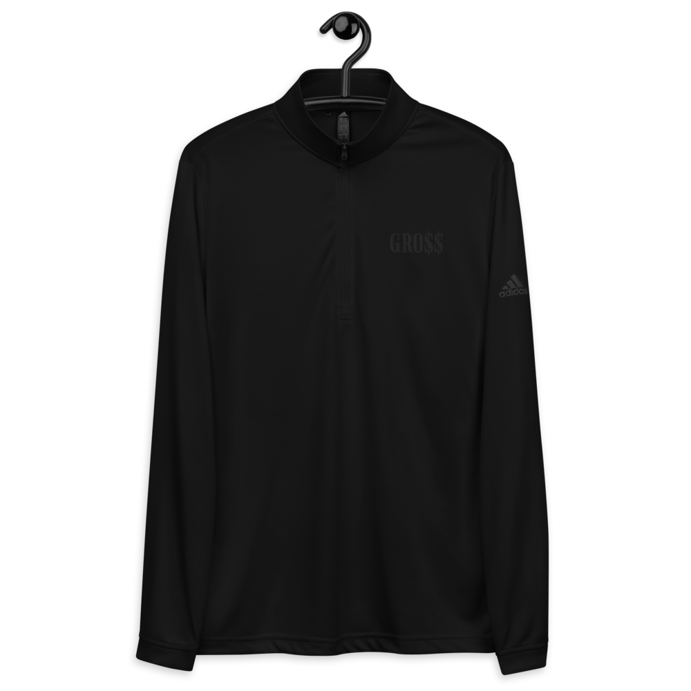 GRO$$ (BLACK) Quarter zip pullover (BLACK)