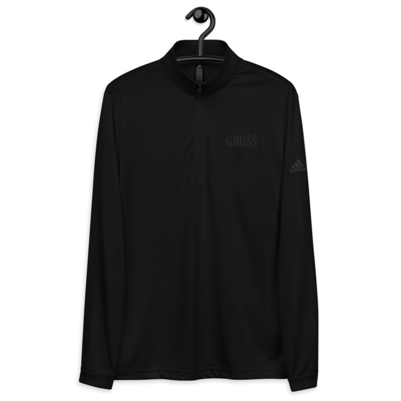 GRO$$ (BLACK) Quarter zip pullover (BLACK)