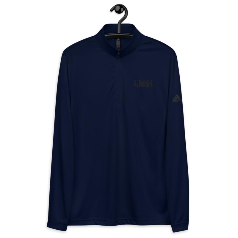 GRO$$ (BLACK) Quarter zip pullover (COLLEGIATE NAVY BLUE)