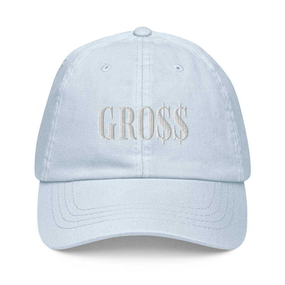 GRO$$ (WHITE) Pastel baseball hat (PASTEL PINK), Color: Pastel Blue