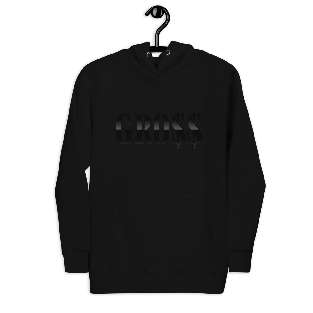 GRO$$ (BLACK) Unisex Hoodie (BLACK), Color: Black, Size: S