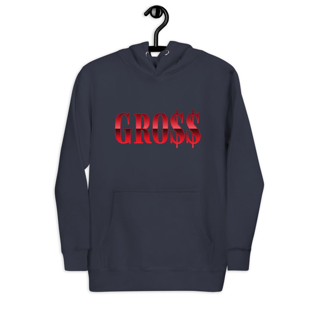 GRO$$ (RED) Unisex Hoodie (NAVY BLAZER BLUE)