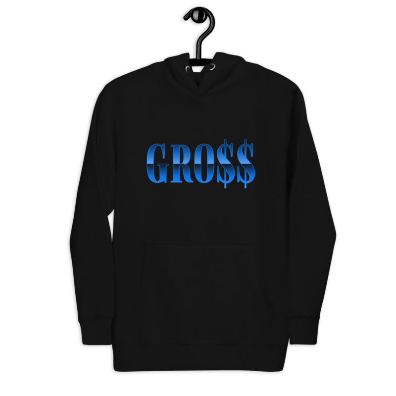 GRO$$ (BAE BLUE) Unisex Hoodie (BLACK)