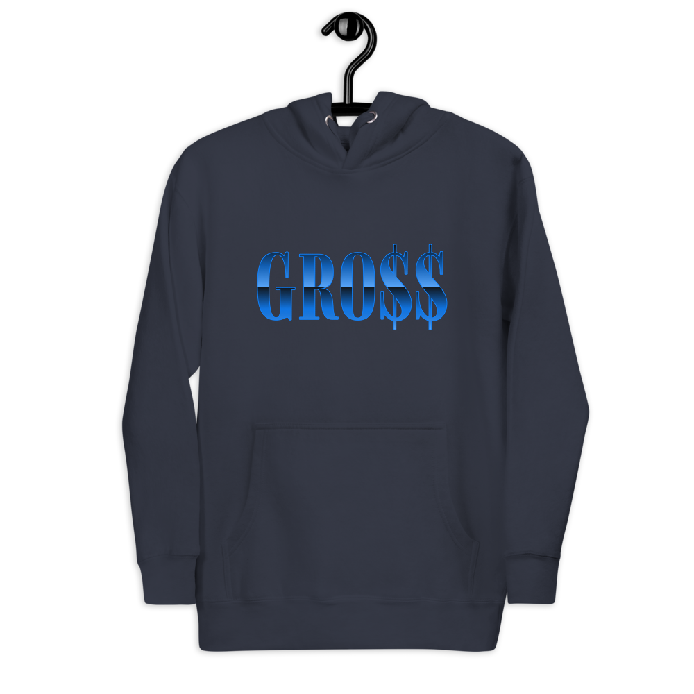 GRO$$ (BAE BLUE) Unisex Hoodie (NAVY BLAZER BLUE)