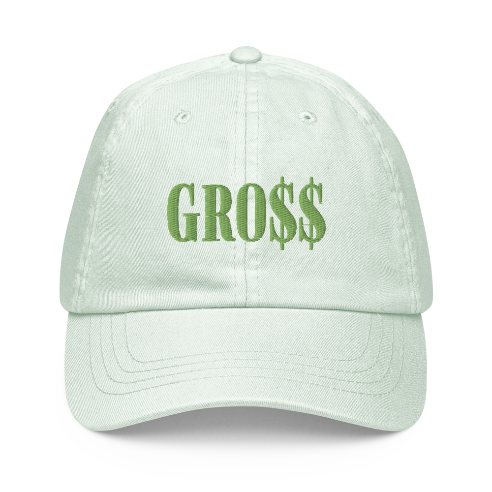 GRO$$ (KIWI GREEN) Pastel baseball hat (PASTEL MINT GREEN)