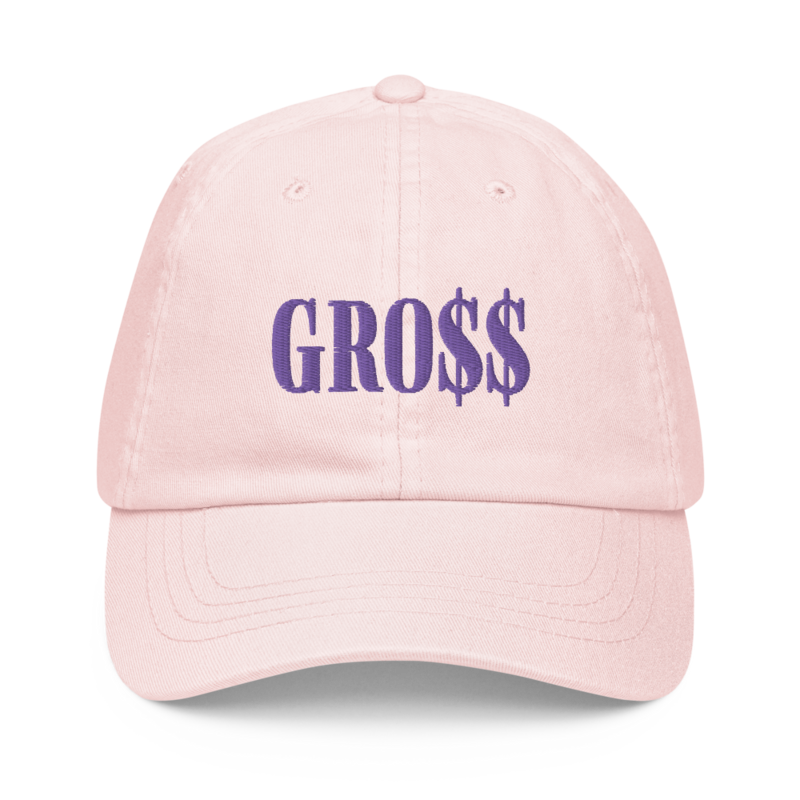 GRO$$ (LILAC PURPLE) Pastel baseball hat (PASTEL PINK)