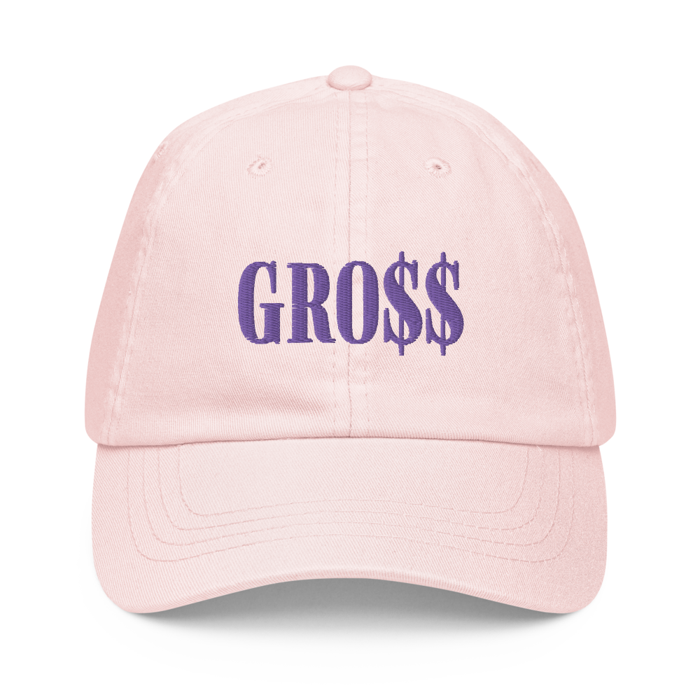 GRO$$ (LILAC PURPLE) Pastel baseball hat (PASTEL PINK)