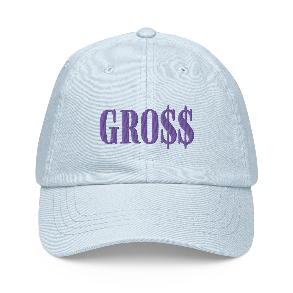 GRO$$ (LILAC PURPLE) Pastel baseball hat (PASTEL BLUE)