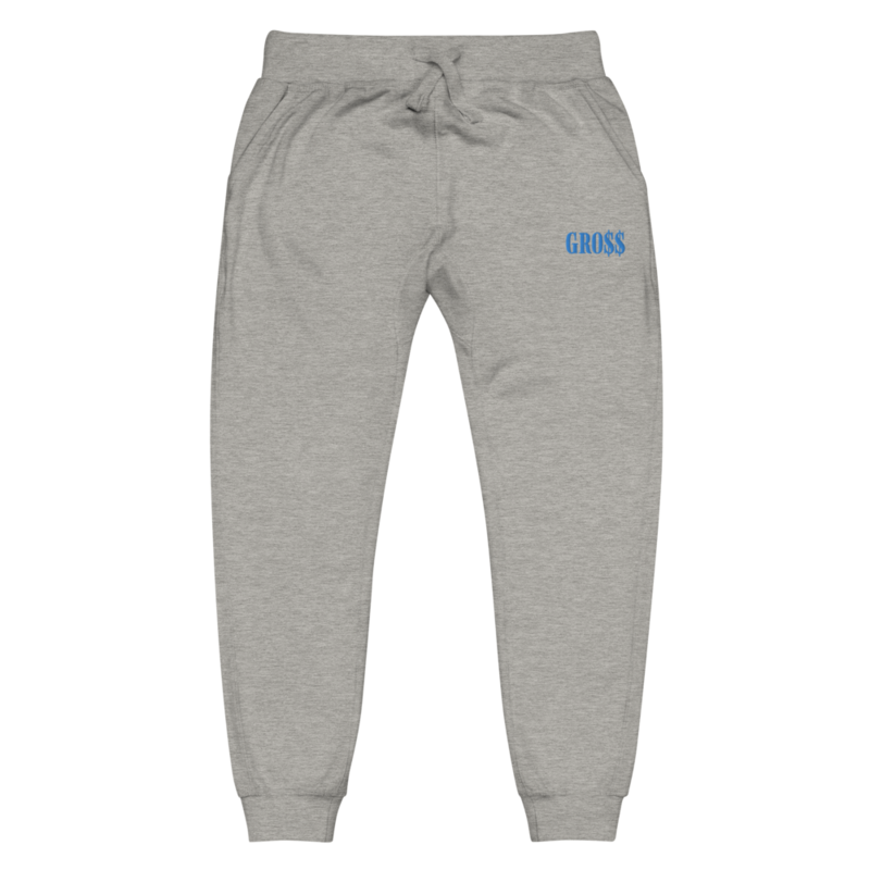GRO$$ (BAE BLUE) Unisex fleece sweatpants (CARBON GREY)