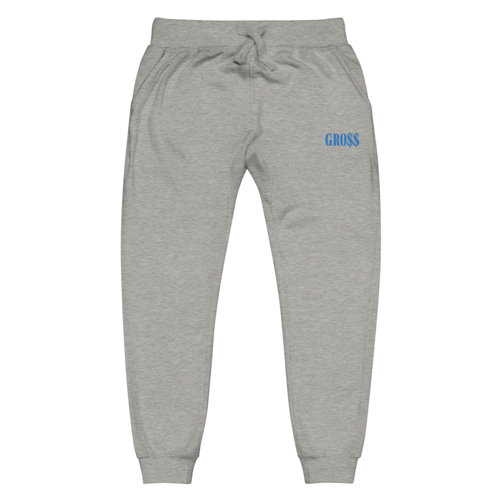 GRO$$ (BAE BLUE) Unisex fleece sweatpants (CARBON GREY)
